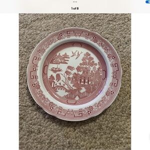 Spode Georgian Series Plate in Red and White